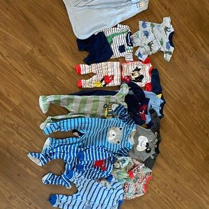 12-month boy pajamas and sleep jacket